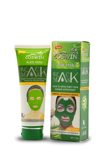 Coswin Aloe Vera Black Mask – Deep Cleansing & Detoxifying Facial Mask