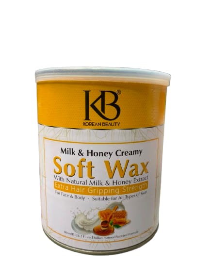Korean Beauty Milk & Honey Creamy Soft Wax – Extra Hair Gripping Strength for Face & Body