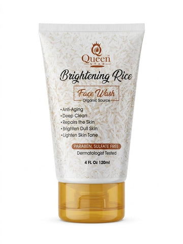 Queen Star Brightening Rice Face Wash – Deep Cleansing & Radiance Care